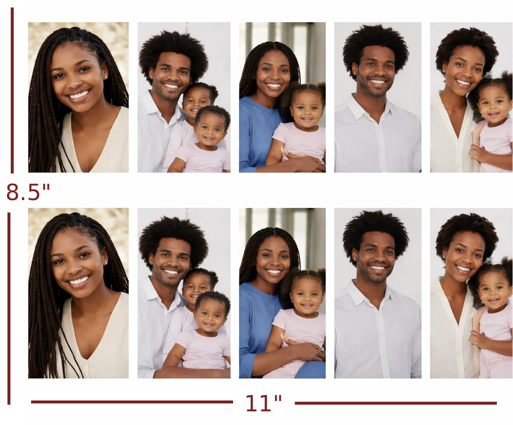 5 Photos Cake Wrap Edible Image