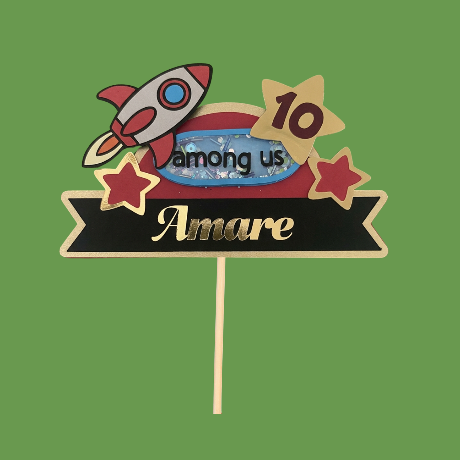 Among Us Cake Charm
