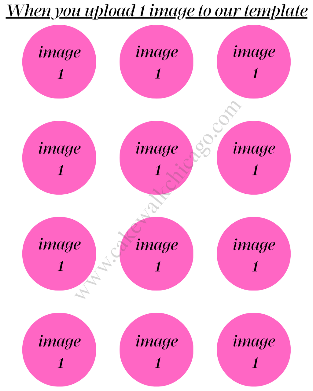 Custom Edible Cupcake & Treat Toppers | 12 Uncut Images