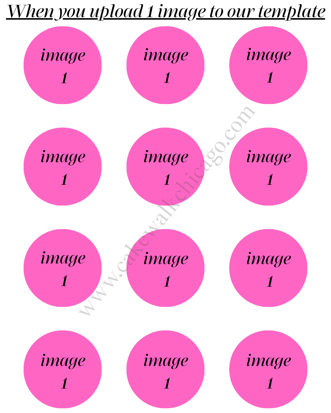 Custom Edible Cupcake & Treat Toppers | 12 Uncut Images
