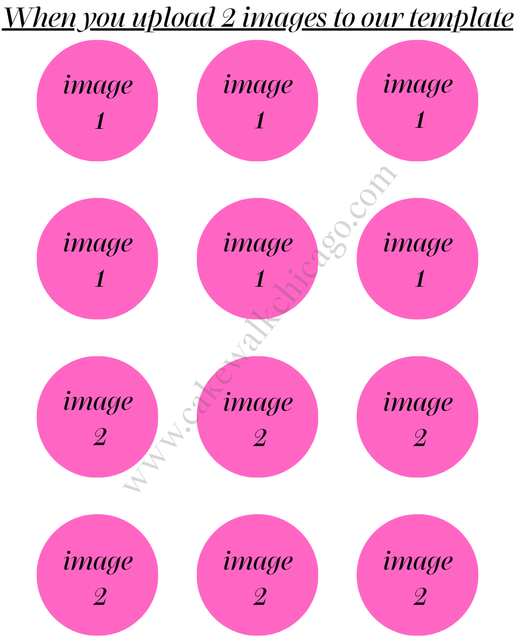 Custom Edible Cupcake & Treat Toppers | 12 Uncut Images