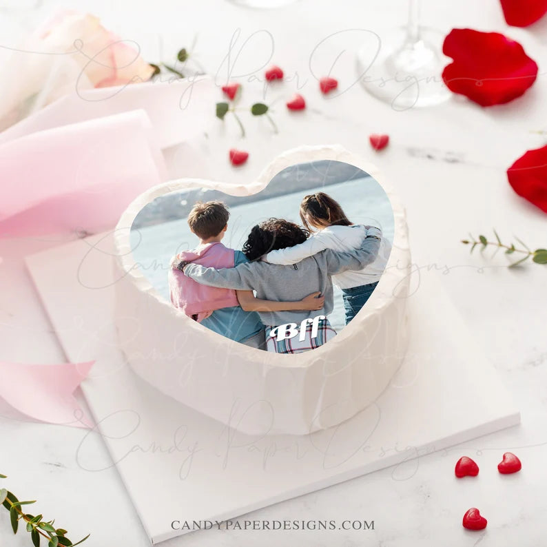 Heart Shape - Custom Edible Image